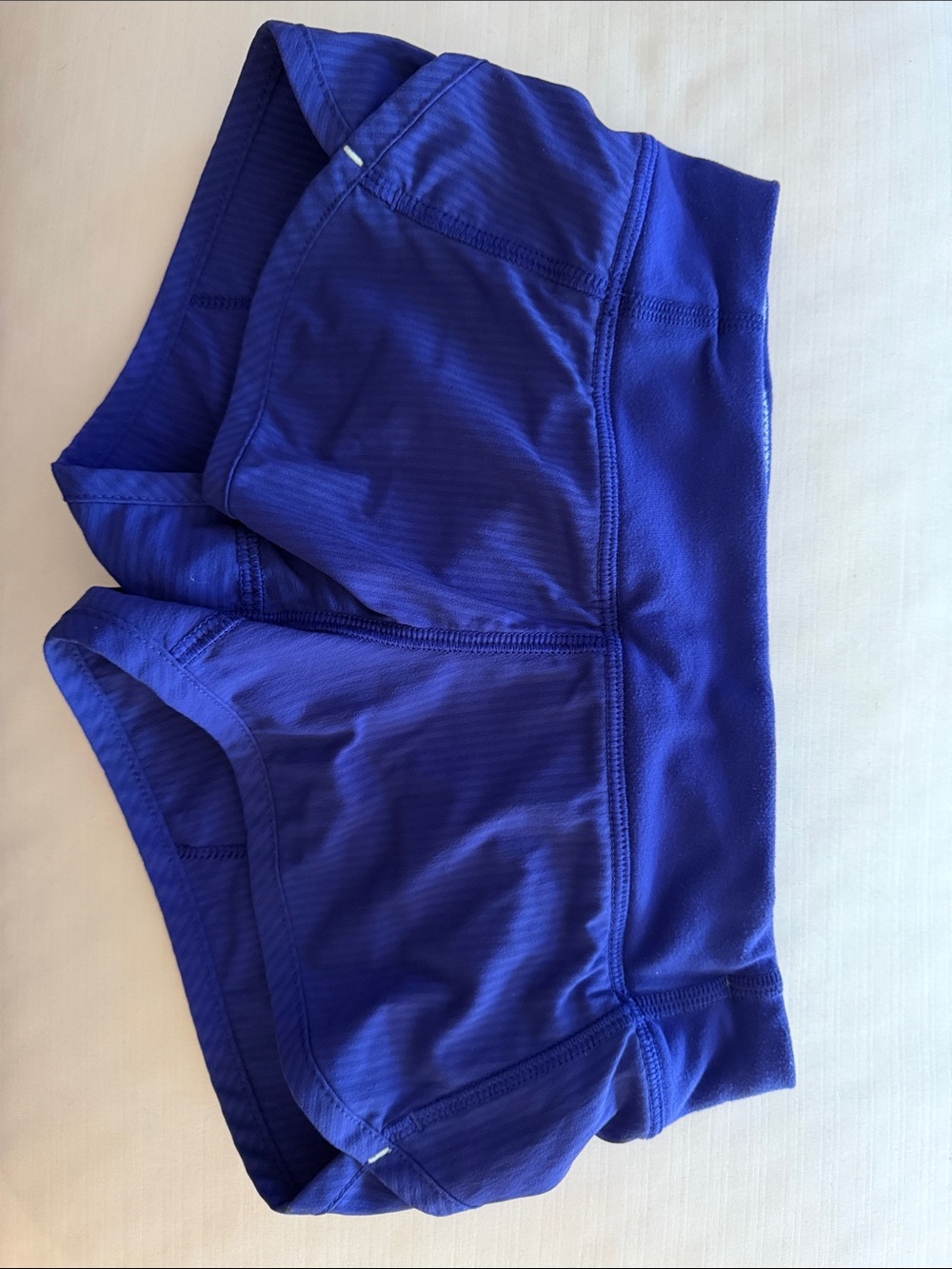 Ivivva Girls Speed Shorts- Size 6 Bright Blue/ Periwinkle